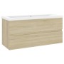 Furniture with engineered wood Sonoma oak sink by vidaXL, bathroom vanities - Ref: Foro24-3071570, Price: 293,38 €, Discount: %