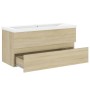 Furniture with engineered wood Sonoma oak sink by vidaXL, bathroom vanities - Ref: Foro24-3071570, Price: 293,38 €, Discount: %