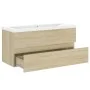 Mueble con lavabo madera de ingeniería roble Sonoma de vidaXL, Tocadores de baño - Ref: Foro24-3071570, Precio: 282,63 €, Des...