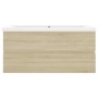 Furniture with engineered wood Sonoma oak sink by vidaXL, bathroom vanities - Ref: Foro24-3071570, Price: 293,38 €, Discount: %