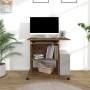 Rauchige Eiche Sperrholzschreibtisch 80x50x75 cm von vidaXL, Schreibtische - Ref: Foro24-815543, Preis: 70,60 €, Rabatt: %