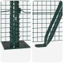 Reja con postes Verde 0.6 x 10 m Acero