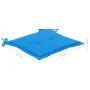 Garden chairs 8 pcs solid teak wood cushions blue by vidaXL, Garden chairs - Ref: Foro24-3073062, Price: 1,00 €, Discount: %