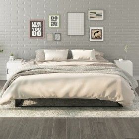 Nachttische 2 Einheiten aus weißem Sperrholz von vidaXL, Nachttische - Ref: Foro24-812061, Preis: 51,55 €, Rabatt: %
