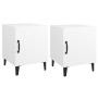 Mesitas de noche 2 unidades madera contrachapada blanca de vidaXL, Mesitas de noche - Ref: Foro24-812061, Precio: 51,50 €, De...