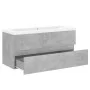 Betongrauer Holzwerkstoffschrank mit Waschbecken von vidaXL, Badezimmerwaschtische - Ref: Foro24-3071571, Preis: 297,99 €, Ra...