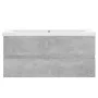 Betongrauer Holzwerkstoffschrank mit Waschbecken von vidaXL, Badezimmerwaschtische - Ref: Foro24-3071571, Preis: 297,99 €, Ra...