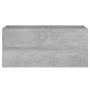 Betongrauer Holzwerkstoffschrank mit Waschbecken von vidaXL, Badezimmerwaschtische - Ref: Foro24-3071571, Preis: 297,56 €, Ra...
