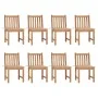 Gartenstühle 8 Einheiten aus massivem Teakholz mit Kissen von vidaXL, Gartenstühle - Ref: Foro24-3073145, Preis: 901,15 €, Ra...
