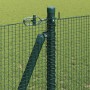 Reja con postes Verde 1.2 x 10 m Acero
