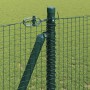 Reja con postes Verde 1.2 x 10 m Acero