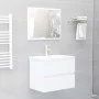 Juego de muebles de baño madera de ingeniería blanco de vidaXL, Muebles de baño - Ref: Foro24-3071675, Precio: 184,05 €, Desc...