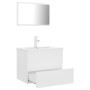 Weißes Badezimmermöbelset aus Holzwerkstoff von vidaXL, Badezimmermöbel - Ref: Foro24-3071675, Preis: 194,19 €, Rabatt: %