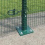Reja con postes Verde 1.5 x 10 m Acero