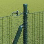 Reja con postes Verde 1.5 x 10 m Acero