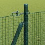 Reja con postes Verde 1.5 x 10 m Acero