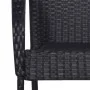 7-teiliges Gartenesszimmer-Set aus schwarzem PE-Rattan von vidaXL, Gartensets - Ref: Foro24-3072502, Preis: 569,44 €, Rabatt: %