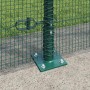 Reja con postes Verde 1.6 x 10 m Acero