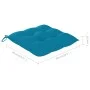 Gartenstühle 4 Einheiten aus massivem Teakholz mit Kissen von vidaXL, Gartenstühle - Ref: Foro24-3073107, Preis: 444,81 €, Ra...