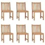 Sillas de jardín 6 unidades con cojines madera maciza de teca von vidaXL, Gartenstühle - Ref: Foro24-3073126, Preis: 660,33 €...