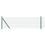 Reja con postes Verde 0.5 x 25 m Acero