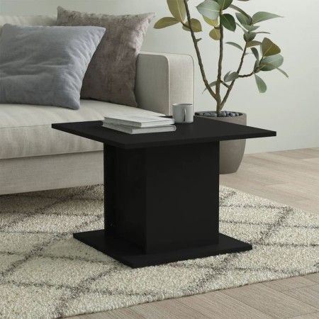 Mesa de centro madera de ingeniería negro 55,5x55,5x40 cm by vidaXL, Coffee table - Ref: Foro24-810317, Price: 37,34 €, Disco...