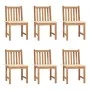 Gartenstühle 6 Einheiten mit massiven Teakholzkissen von vidaXL, Gartenstühle - Ref: Foro24-3073117, Preis: 675,06 €, Rabatt: %