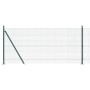 Reja con postes Verde 0.8 x 25 m Acero