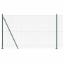 Reja con postes Verde 1.5 x 25 m Acero