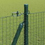 Reja con postes Verde 1.5 x 25 m Acero