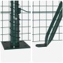 Reja con postes Verde 1.5 x 25 m Acero