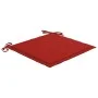 Gartenstühle 8 Einheiten aus massivem Teakholz mit roten Kissen von vidaXL, Gartenstühle - Ref: Foro24-3072923, Preis: 494,66...