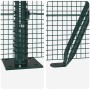 Reja con postes Verde 1.6 x 25 m Acero