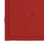 Sillas de jardín 8 unidades teca maciza con cojines rojos de vidaXL, Sillas de jardín - Ref: Foro24-3072923, Precio: 517,71 €...