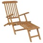 Sonnenliegen mit Fußstütze 2 Einheiten aus massivem Teakholz von vidaXL, Liegen - Ref: Foro24-3073291, Preis: 377,00 €, Rabat...