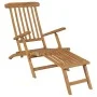 Sun loungers with footrest 2 units solid teak wood by vidaXL, Loungers - Ref: Foro24-3073291, Price: 428,21 €, Discount: %