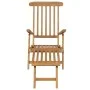 Sun loungers with footrest 2 units solid teak wood by vidaXL, Loungers - Ref: Foro24-3073291, Price: 428,21 €, Discount: %