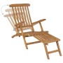 Sonnenliegen mit Fußstütze 2 Einheiten aus massivem Teakholz von vidaXL, Liegen - Ref: Foro24-3073291, Preis: 377,00 €, Rabat...