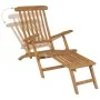 Sun loungers with footrest 2 units solid teak wood by vidaXL, Loungers - Ref: Foro24-3073291, Price: 428,21 €, Discount: %