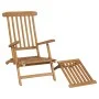 Sun loungers with footrest 2 units solid teak wood by vidaXL, Loungers - Ref: Foro24-3073291, Price: 428,21 €, Discount: %