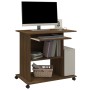 Schreibtisch aus geräuchertem Eichenfurnier 80x50x75 cm von vidaXL, Schreibtische - Ref: Foro24-815545, Preis: 76,38 €, Rabat...