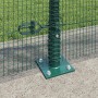 Reja con postes Verde 1 x 50 m Acero