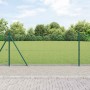 Reja con postes Verde 1 x 50 m Acero