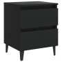 Mesitas de noche 2 uds madera contrachapada negro 40x35x50 cm de vidaXL, Mesitas de noche - Ref: Foro24-805872, Precio: 89,58...
