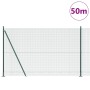Reja con postes Verde 1.5 x 50 m Acero