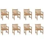 Garden chairs 8 units solid teak wood by vidaXL, Garden chairs - Ref: Foro24-3073003, Price: 1,00 €, Discount: %