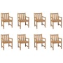 Gartenstühle 8 Einheiten aus massivem Teakholz von vidaXL, Gartenstühle - Ref: Foro24-3073003, Preis: 1,00 €, Rabatt: %