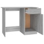 Escritorio de madera contrachapada gris Sonoma 100x50x76 cm de vidaXL, Escritorios - Ref: Foro24-815421, Precio: 93,30 €, Des...
