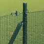 Reja con postes Verde 0.8 x 100 m Acero