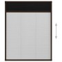 Plissee-Moskitonetz für Aluminiumfenster, braun, 60x80cm von vidaXL, Moskitonetze für Fenster - Ref: Foro24-148653, Preis: 30...